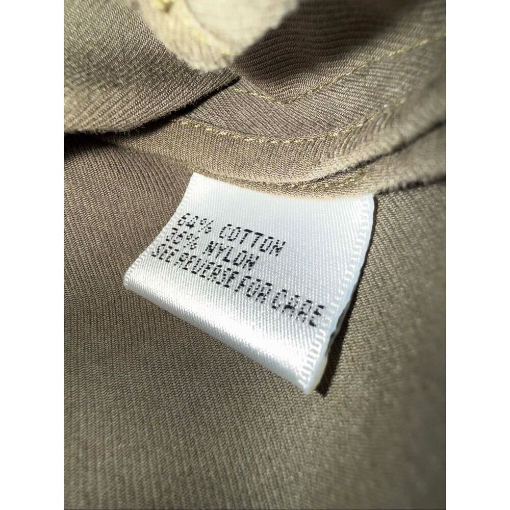 Talbots Army Green Button Front Pocket Blazer Siz… - image 4